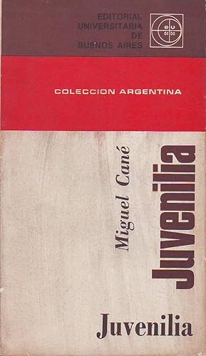 Seller image for Juvenilia. Novela. for sale by Librera y Editorial Renacimiento, S.A.
