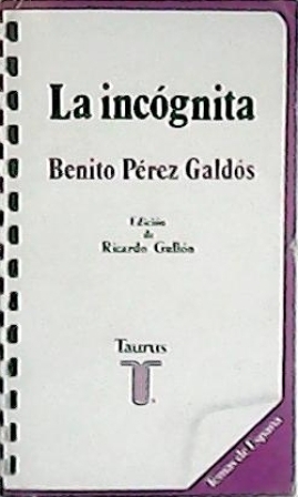 Imagen del vendedor de La incgnita. Novela. Edicin de Ricardo Gulln. a la venta por Librera y Editorial Renacimiento, S.A.