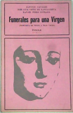 Immagine del venditore per Funerales para una Virgen (Propuesta de texto a tres voces). venduto da Librera y Editorial Renacimiento, S.A.