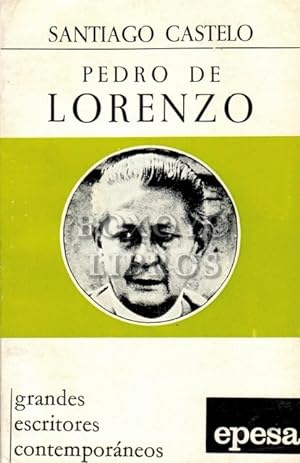 Seller image for Pedro de Lorenzo. for sale by Librera y Editorial Renacimiento, S.A.