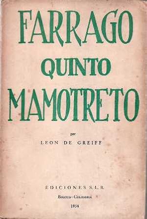 Bild des Verkufers fr Farrago quinto mamotreto. Poesa. zum Verkauf von Librera y Editorial Renacimiento, S.A.