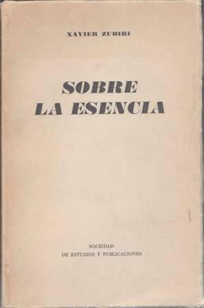 Seller image for Sobre la esencia. for sale by Librera y Editorial Renacimiento, S.A.