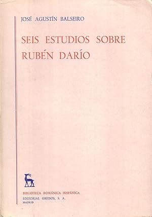 Image du vendeur pour Seis estudios sobre Rubn Daro. mis en vente par Librera y Editorial Renacimiento, S.A.