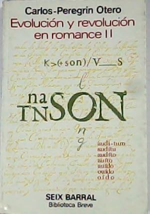 Immagine del venditore per Evolucin y revolucin en romance II. Mnima introduccin a la diacrona. venduto da Librera y Editorial Renacimiento, S.A.