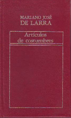 Imagen del vendedor de Artculos de costumbres. Edicin de Manuel Fernndez Nieto. a la venta por Librera y Editorial Renacimiento, S.A.