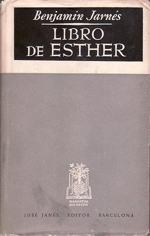 Seller image for Libro de Esther. for sale by Librer�a y Editorial Renacimiento, S.A.