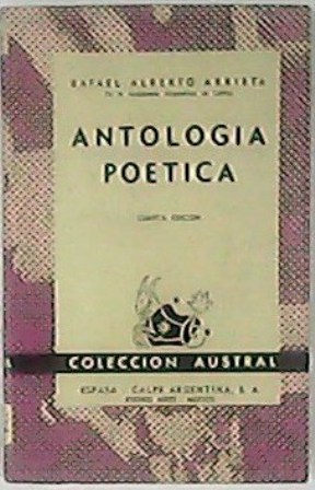 Imagen del vendedor de Antologa potica. a la venta por Librera y Editorial Renacimiento, S.A.