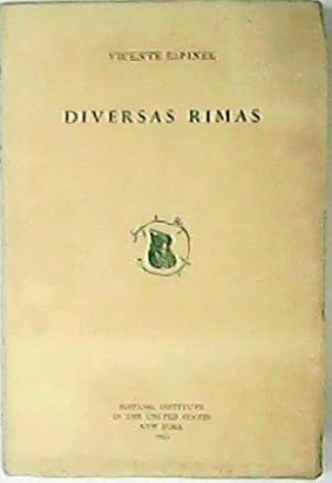 Immagine del venditore per Diversas rimas. Edicin by D. Clotelle Clarke. venduto da Librera y Editorial Renacimiento, S.A.