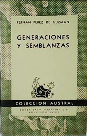 Image du vendeur pour Generaciones y semblanzas. mis en vente par Librera y Editorial Renacimiento, S.A.