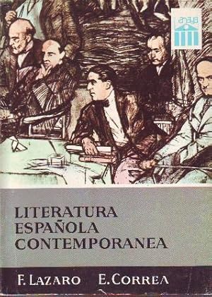 Imagen del vendedor de Literatura espaola contemporanea. a la venta por Librera y Editorial Renacimiento, S.A.