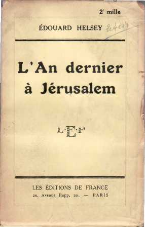 Seller image for L An dernier  Jrusalem. for sale by Librera y Editorial Renacimiento, S.A.