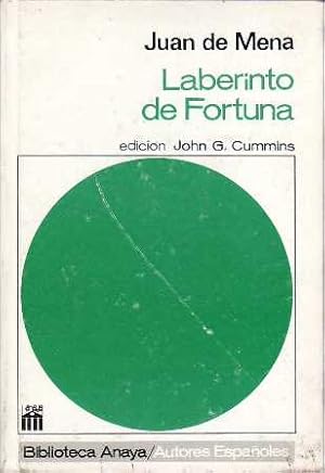 Imagen del vendedor de Laberinto de Fortuna. Edicin J. G. de Cummins. a la venta por Librera y Editorial Renacimiento, S.A.