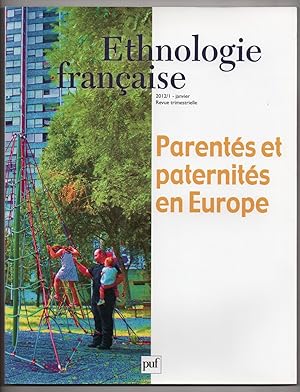 Bild des Verkufers fr Ethnologie Franaise : Parents et Paternits en Europe : N42:1. Janvier 2012 zum Verkauf von MAGICBOOKS