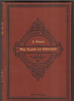 Imagen del vendedor de Das Acquisit der Philosophie und Briefe ber Logik. Speziell demokratisch-proletarische Logik. a la venta por Antiquariat Neue Kritik