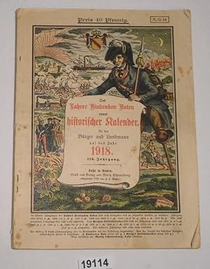 Bild des Verkufers fr Des Lahrer hinkenden Boten neuer historischer Kalender fr den Brger und Landmann auf das Jahr 1918 zum Verkauf von Versandhandel fr Sammler