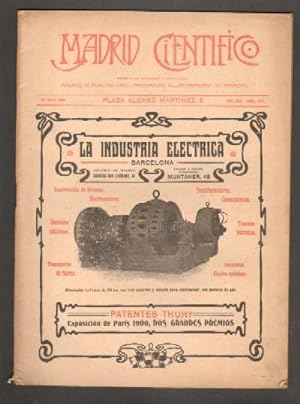 MADRID CIENTÍFICO, REVISTA DE CIENCIAS E INDUSTRIAS. AÑO XIII,NÚM.510. 10 ABRIL.-1906.