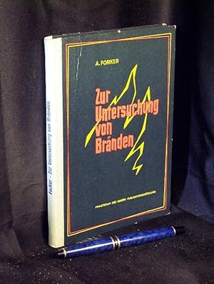 Bild des Verkufers fr Zur Untersuchung von Brnden - zum Verkauf von Erlbachbuch Antiquariat