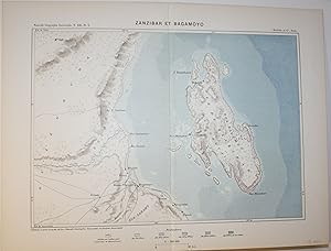 Bild des Verkufers fr Zanzibar et Bagamoyo. Nouvelle Gographie Universelle. T. XIII. PI. V. Hachette et Cie. Paris. zum Verkauf von Antiquariat Gallus / Dr. P. Adelsberger