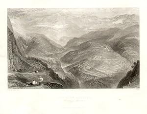 View near Jubbera. Himalaya Mountain. Fisher, Son & Co., London & Paris, 1840.