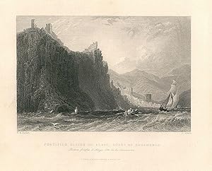 Fortified cliffs of Alaya, coast of Caramania. Rochers fortifiés, d'Alaya, Cote de la Caramanie.