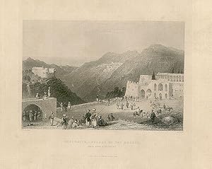 Seller image for Beteddein, - Palace of the Druses. Der - El - Kamar in the distance. for sale by Antiquariat Gallus / Dr. P. Adelsberger