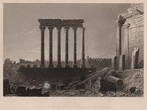 Immagine del venditore per Pillars of the Great Temple at Balbec. Fisher, Son & Co. London & Paris, 1838. venduto da Antiquariat Gallus / Dr. P. Adelsberger