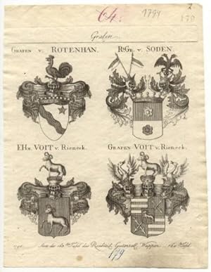 Grafen v. ROTENHAN. - Rs.Gr. v. SODEN. - F.Hn. VOIT v. Rieneck. - FGrafen VOIT v.Rieneck. Statt d...