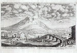 Seller image for Warhaffte Contrafactur des Bergs Vesuvy, und derselbigen Brandt sambt der umbligenden gelegenheit nach dem leben gezeichnet. Vesuvius mons Neapoleos. for sale by Antiquariat Gallus / Dr. P. Adelsberger