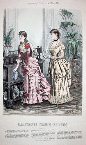 Seller image for Illustrirte Frauen-Zeitung. X. Jahrgang, Nr. 6. - 12. Mrz 1883. Pl. 535. for sale by Antiquariat Gallus / Dr. P. Adelsberger