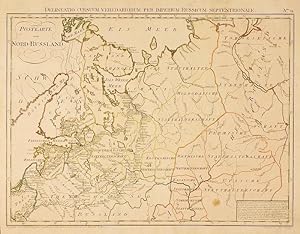 Postkarte von Nord-Russland Delineatio cursuum veredariorum per imperium Russicum septentrionale....