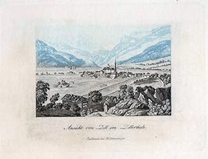 Seller image for Ansicht von Zell im Zillerthale. Insbruck bei Fr. Unterberger for sale by Antiquariat Gallus / Dr. P. Adelsberger