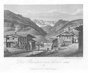 Seller image for Der Brenner von Gries aus. # 43 Innsbruck bei F. Unterberger. for sale by Antiquariat Gallus / Dr. P. Adelsberger