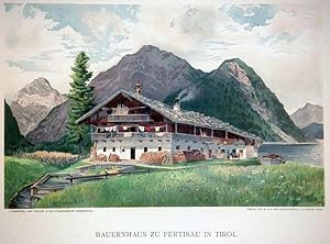 Seller image for Bauernhaus zu Pertisau in Tirol. Verlag der K.u.K. Priv. Kunstanstalt, S. Czeiger, Wien. for sale by Antiquariat Gallus / Dr. P. Adelsberger