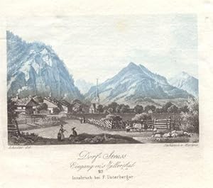 Seller image for Dorf-Strass Eingang ins Zillerthal. # 25 Innsbruck bei F. Unterberger for sale by Antiquariat Gallus / Dr. P. Adelsberger