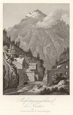 Seller image for Befestigungsbau bei Nauders. # 30 Innsbruck bei F. Unterberger. for sale by Antiquariat Gallus / Dr. P. Adelsberger