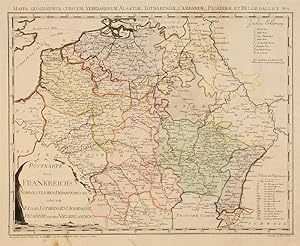 Postkarte von Frankreichs Nordoestlichen Departements oder von Elsas, Lothringen, Champagne, Pica...