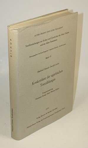 Seller image for Konkordanz der ugaritischen Texterzhlungen. Programmierung: Hermann Kamp, Hans-Werner Kisker. for sale by Antiquariat Gallus / Dr. P. Adelsberger