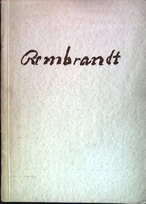 Bild des Verkufers fr Rembrandt-Ausstellung; vom 22. Februar bis 6. April 1930 zum Verkauf von books4less (Versandantiquariat Petra Gros GmbH & Co. KG)