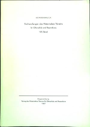 Bild des Verkufers fr Urkunden Bischof Alberts II. von Regensburg (1260-1262); Sonderdruck aus: Verhandlungen des Historischen Vereins fr Oberpfalz und Regensburg, 107. Band; zum Verkauf von books4less (Versandantiquariat Petra Gros GmbH & Co. KG)