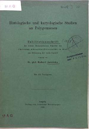 Seller image for Histologische und karyologische Studien an Polygonaceen; (Habilitationsschrift 1928); Sonderabdruck aus: Jahrbcher fr wissenschftl. Botanik, Bd. 69, Heft 3; for sale by books4less (Versandantiquariat Petra Gros GmbH & Co. KG)