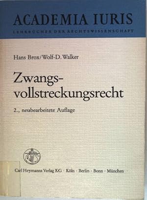 Bild des Verkufers fr Zwangsvollstreckungsrecht. zum Verkauf von books4less (Versandantiquariat Petra Gros GmbH & Co. KG)