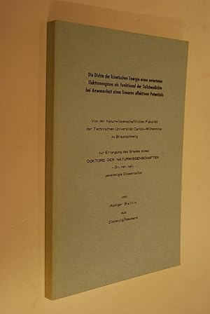 Die Dichte der kinetischen Energie eines entarteten Elektronengases als Funktional der Teilchendi...