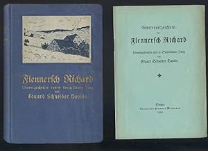 Imagen del vendedor de Flennersch Richard : Lwensgeschechte van'm Seejerlnner Jong ; [Nebst] Wrterverzeichnis. von Eduard Schneider Davids a la venta por Versandantiquariat Ottomar Khler