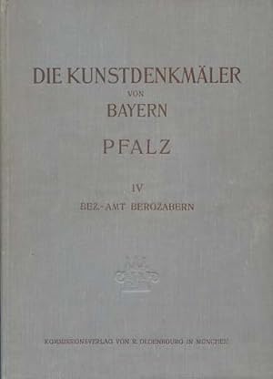 Bild des Verkufers fr Die Kunstdenkmler der Pfalz. Band IV Bezirksamt Bergzabern zum Verkauf von Versandantiquariat Ottomar Khler