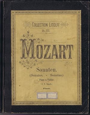 Imagen del vendedor de Sonates pour piano et violon de W. A. Mozart. a la venta por Antiquariat Gnter Hochgrebe