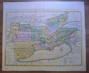 Carte de la Souveraineté de Neufchatel et Valangin, dressée par Merveilleux & de l`Isle.