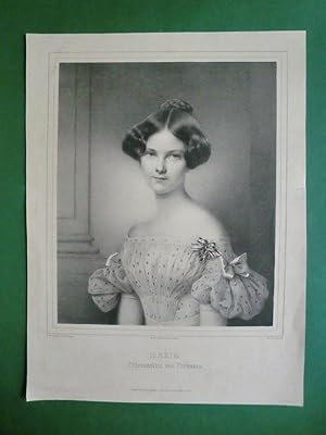 MARIA. Prinzessin von Preussen. Brustbilnis in jungen Jahren