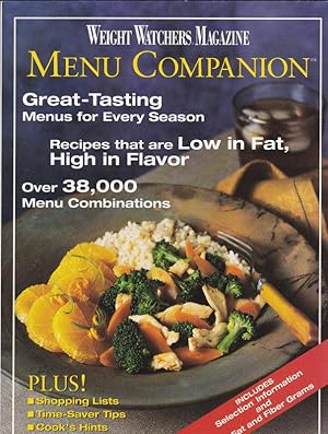 Weight Watchers Magazine Menu Companion, Great-Tasting Menus for Every Season