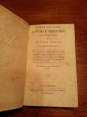 L'ESEMPIO DELLA FRANCIA AVVISO E SPECCHIO ALL'INGHILTERRA