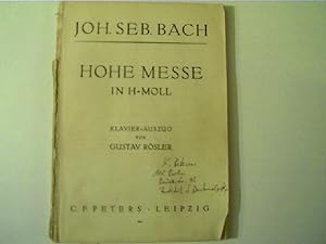 Hohe Messe in H-Moll, Klavier-Auszug von Gustav Rösler